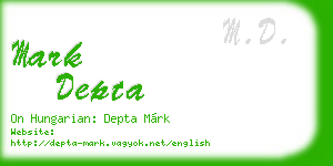 mark depta business card